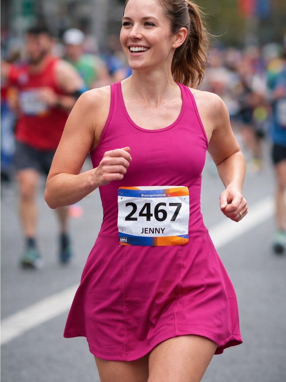 Women’s Magenta Athletic Skort - Performance Running Skort